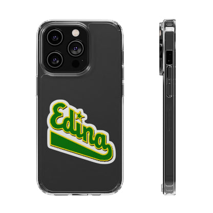 Custom Clear Phone Case with Edina Design - Stylish Protection for Your Smartphone