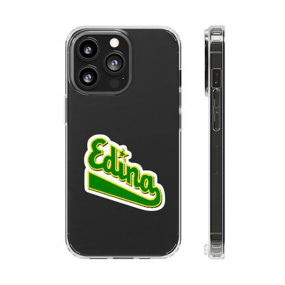 Custom Clear Phone Case with Edina Design - Stylish Protection for Your Smartphone