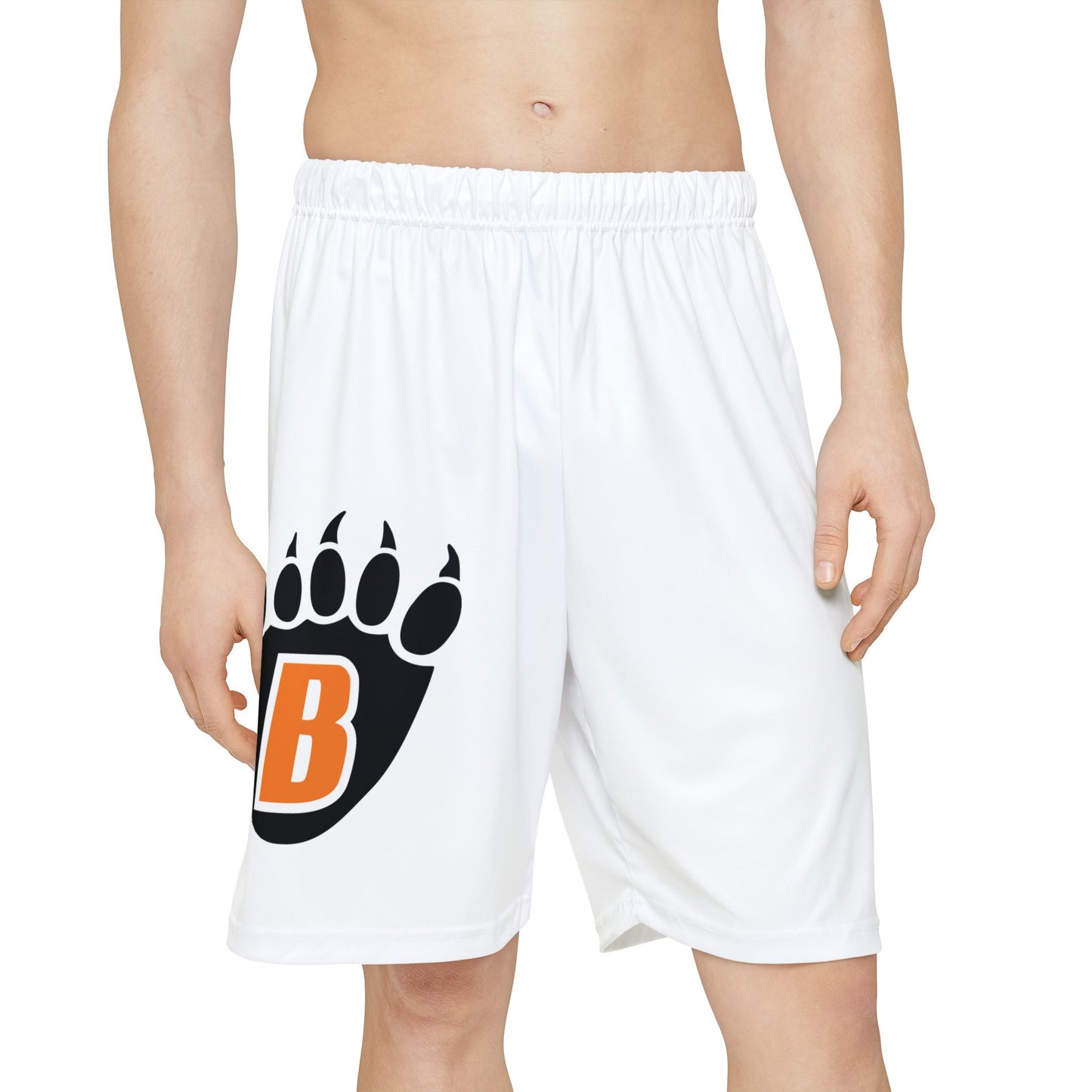 White Bear Lake Bears White Men's Sports Shorts