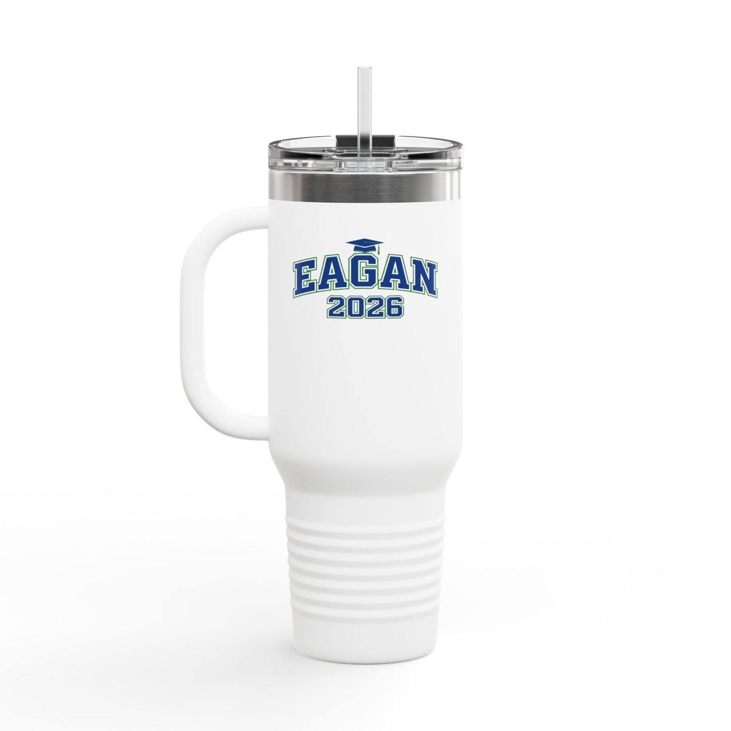 Eagan Wildcats 2026 40oz Insulated Travel Mug – Large Stainless Steel Tumbler with Straw & Handle