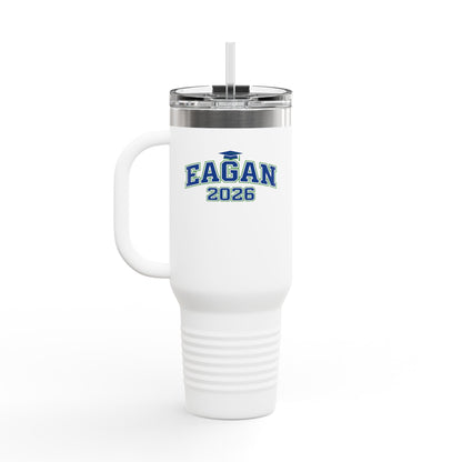 Eagan Wildcats 2026 40oz Insulated Travel Mug – Large Stainless Steel Tumbler with Straw & Handle