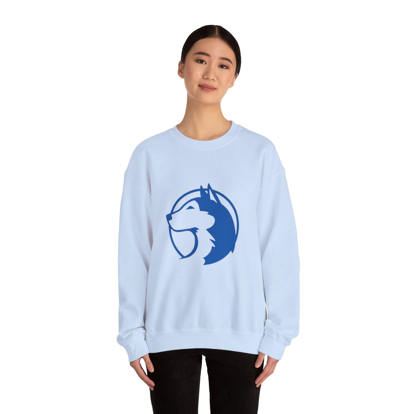 Saint Anthony Huskies Unisex Heavy Blend™ Crewneck Sweatshirt - Cozy Graphic Fashion