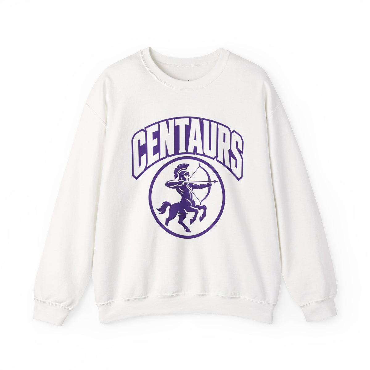 Brooklyn Center Centaurs White Logo Sweatshirt