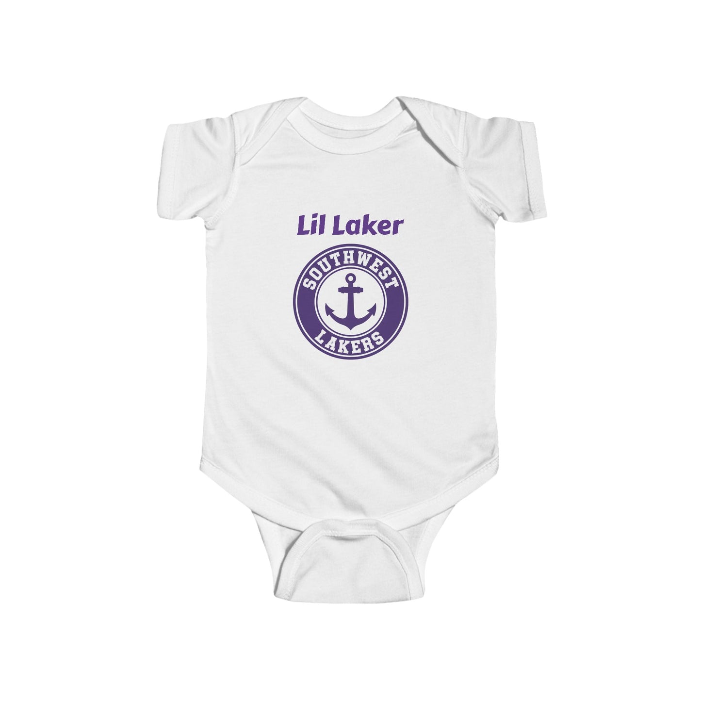 Minneapolis Southwest Cute Infant Bodysuit - Lil Laker Design for Baby Fans