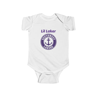Minneapolis Southwest Cute Infant Bodysuit - Lil Laker Design for Baby Fans
