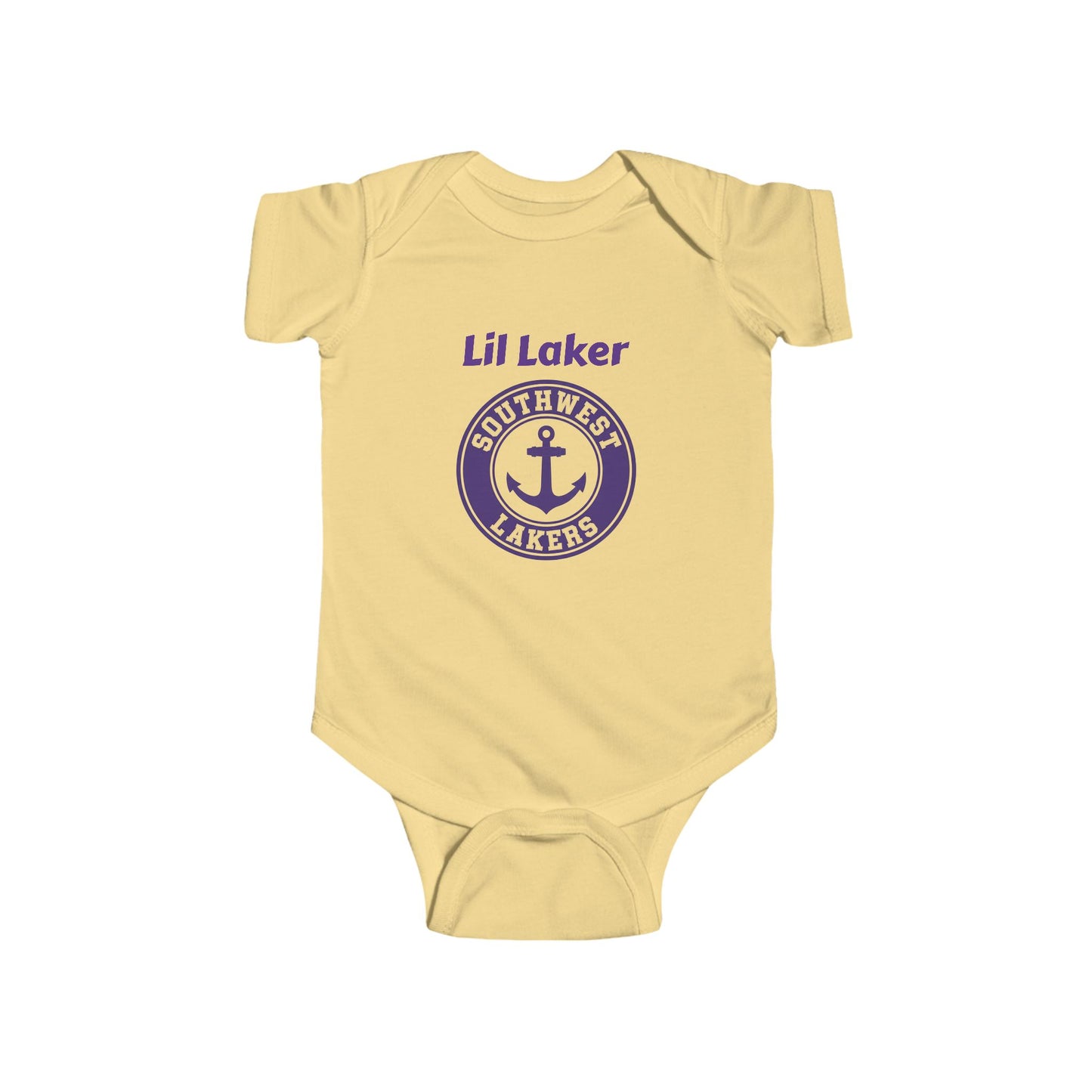 Minneapolis Southwest Cute Infant Bodysuit - Lil Laker Design for Baby Fans