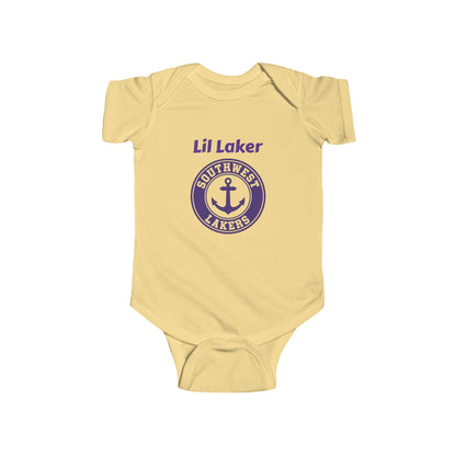 Minneapolis Southwest Cute Infant Bodysuit - Lil Laker Design for Baby Fans