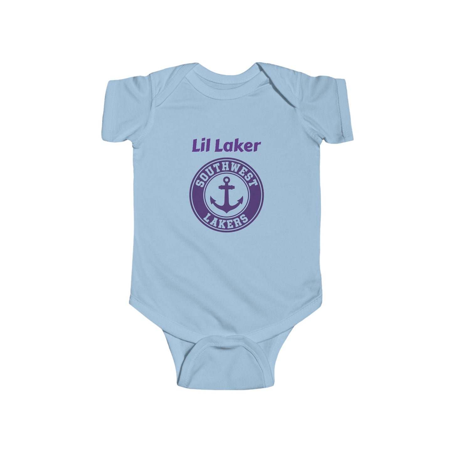 Minneapolis Southwest Cute Infant Bodysuit - Lil Laker Design for Baby Fans