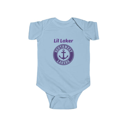 Minneapolis Southwest Cute Infant Bodysuit - Lil Laker Design for Baby Fans