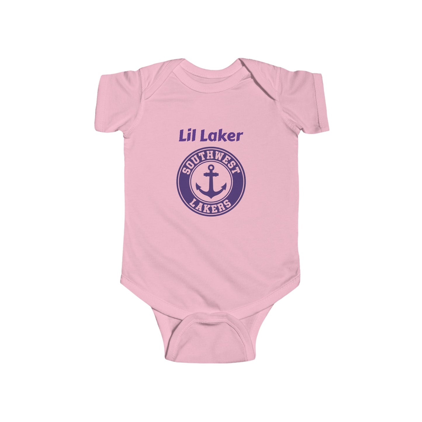 Minneapolis Southwest Cute Infant Bodysuit - Lil Laker Design for Baby Fans