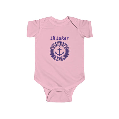 Minneapolis Southwest Cute Infant Bodysuit - Lil Laker Design for Baby Fans