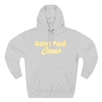 Saint Paul Como Hoodie — Retro Script Fleece Pullover