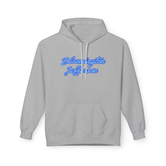 Bloomington Jefferson Hoodie - Neon Script School Spirit Sweatshirt