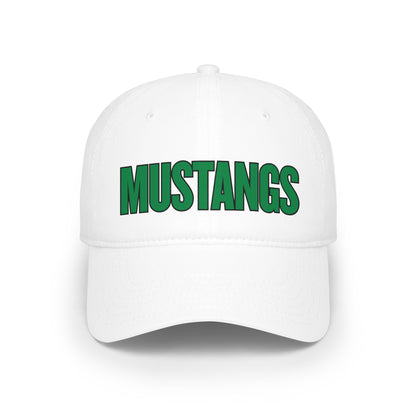 Mounds View Mustangs Green Lettering Low Profile Baseball Cap