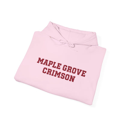 Maple Grove Crimson Unisex Heavy Blend™ Hooded Sweatshirt - Cozy and Stylish for School Spirit