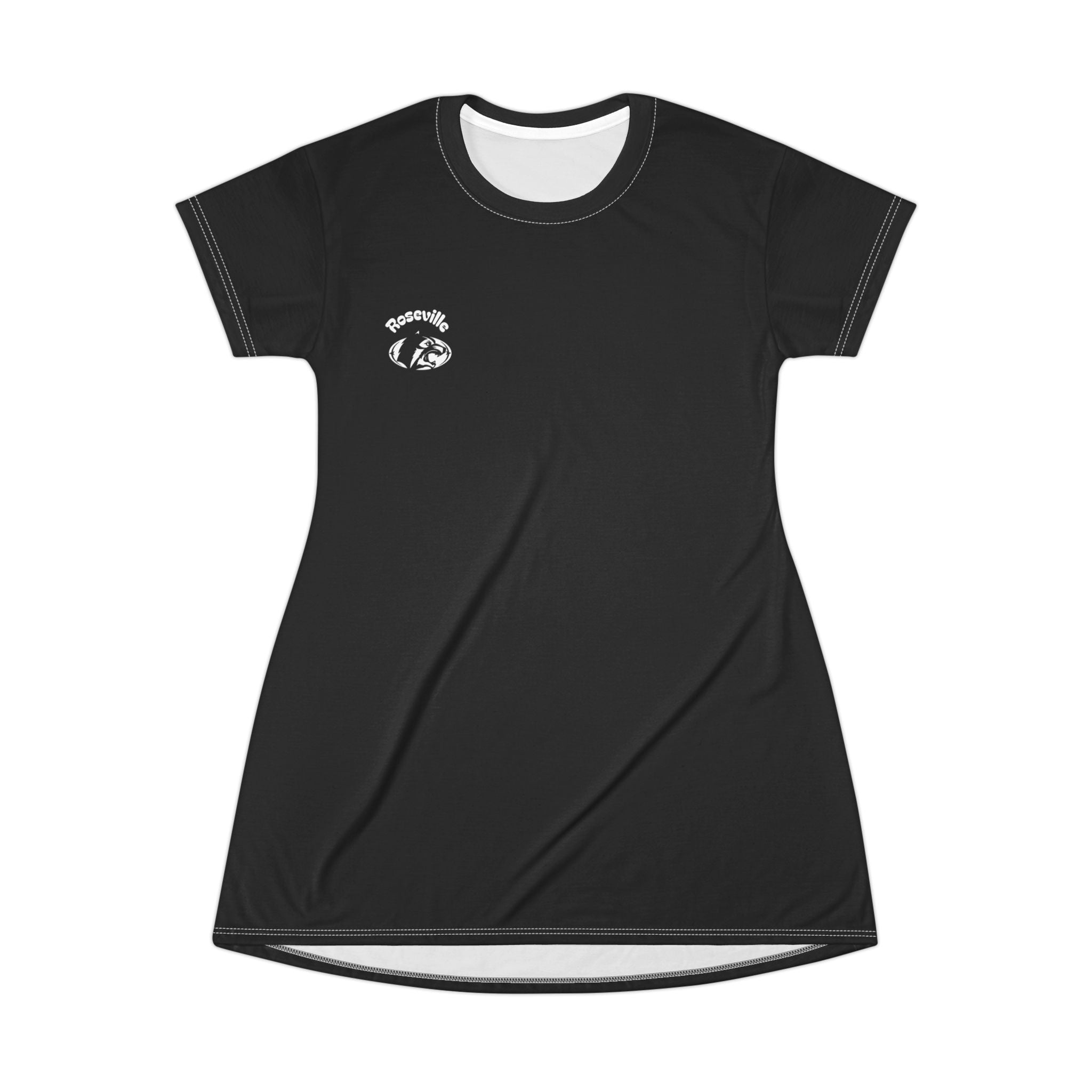 Roseville Raiders Black T-Shirt Dress