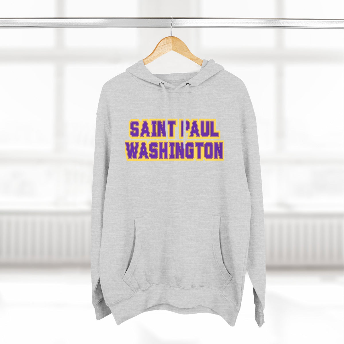 Saint Paul Washington Tech Eagles Hoodie — Collegiate Pullover with Bold Varsity Text