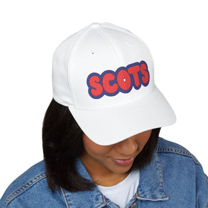 Saint Paul Highland Park Scots White Embroidered Cap - Structured Baseball Hat