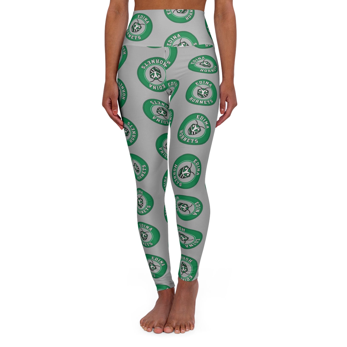 Edina Hornets High Waisted Leggings - Comfortable & Stylish Activewear for Fitness Enthusiasts