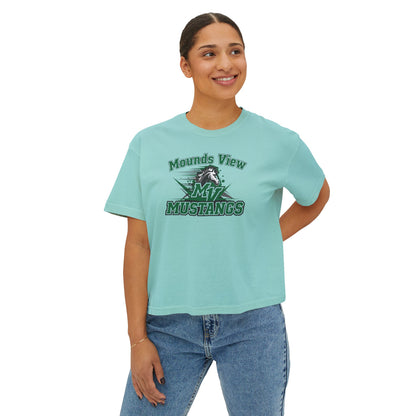 Mounds View Mustangs Casual Women's Boxy Tee