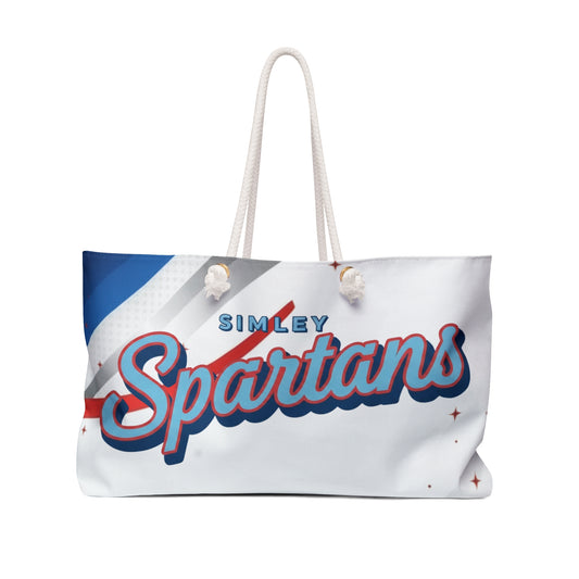 Simley Spartans Weekender Bag — Oversized Canvas Travel Tote