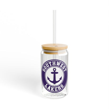 Minneapolis Southwest Lakers 16 oz Sipper Glass - Eco-Friendly Drinkware for Events & Everyday Use