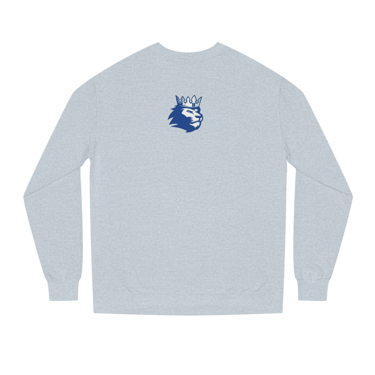 Hopkins Royals Crewneck Sweatshirt — Blue Bubble Letter School Spirit