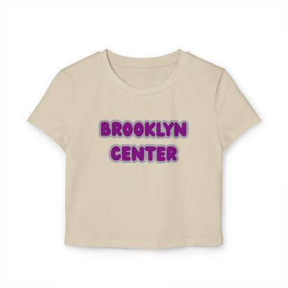 Brooklyn Center Centaurs Women’s Baby Tee - Retro Graphic Top for Casual Vibes