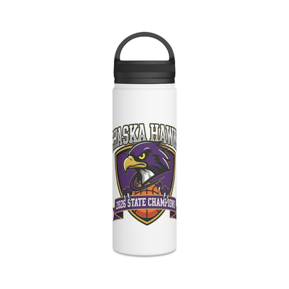 Chaska Hawks 2026 Boys State Basketball Championship Stainless Steel Water Bottle (Handle Lid)