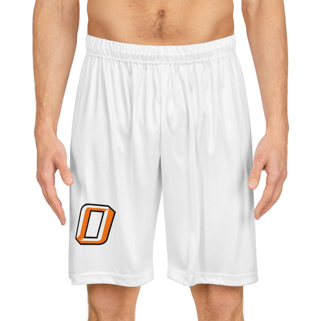 Osseo Orioles White Basketball Shorts for Sports Enthusiasts