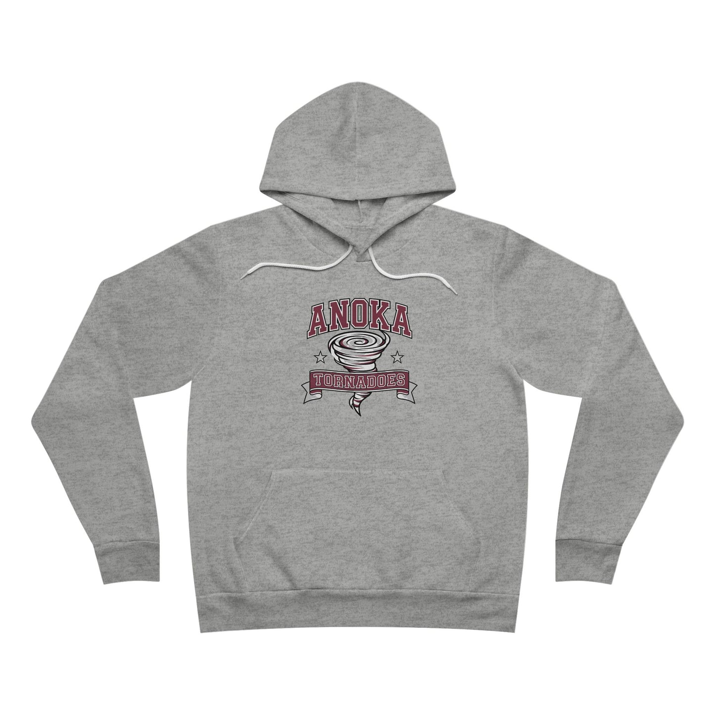 Anoka Tornadoes Script Hoodie — Cozy Retro Logo Pullover