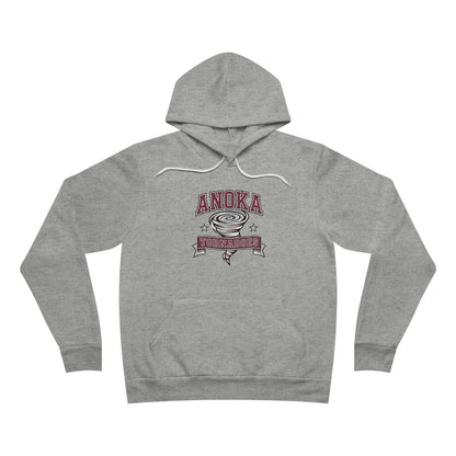 Anoka Tornadoes Script Hoodie — Cozy Retro Logo Pullover
