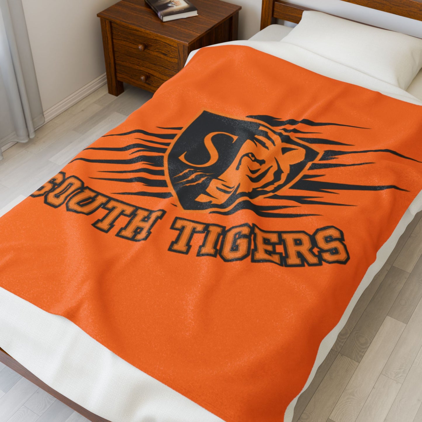 Minneapolis South Tigers Velveteen Blanket - Cozy and Loungey