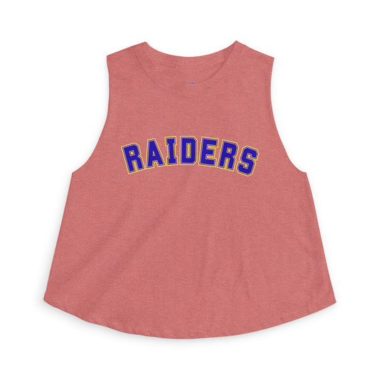 Hastings Raiders Crop Top — Women’s Athletic Tank with 'RAIDERS' Arch Logo