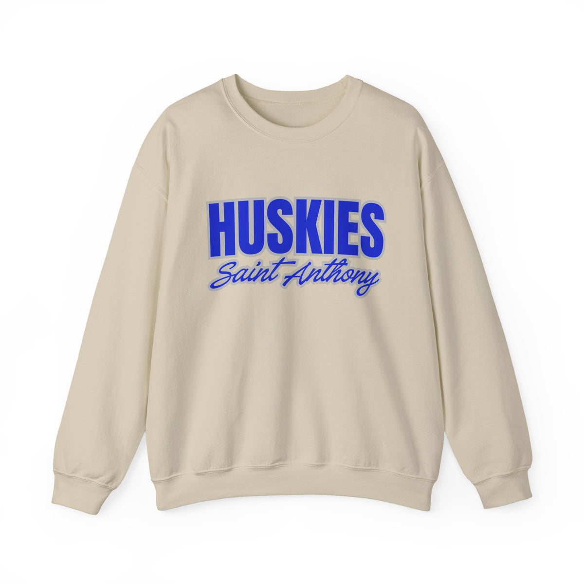 Saint Anthony Huskies Unisex Heavy Blend™ Crewneck Sweatshirt - Cozy Graphic Fashion