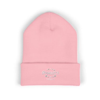 Embroidered 'O'Malley’s Irish Pub' Cuffed Beanie – St. Patrick’s Shamrock Winter Hat
