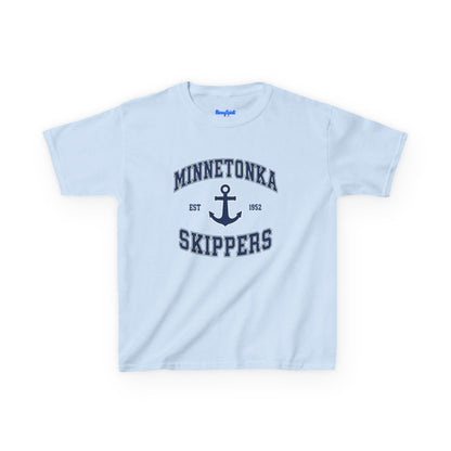 Minnetonka Skippers Kids Tee — Nautical Anchor School Spirit Shirt