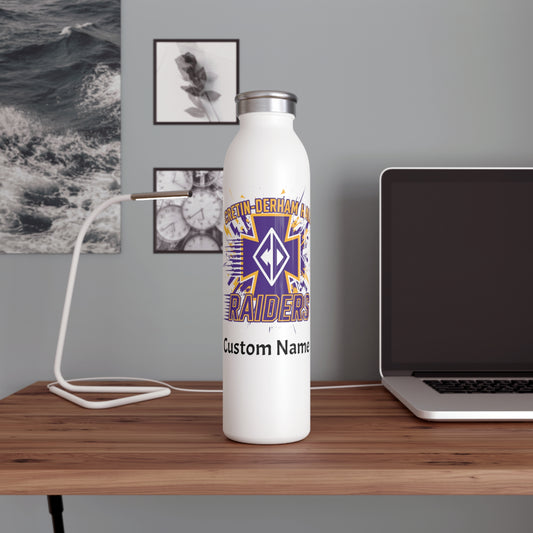 Cretin Derham Hall Slim Water Bottle —  Stainless Insulated Bottle - Personalization Option
