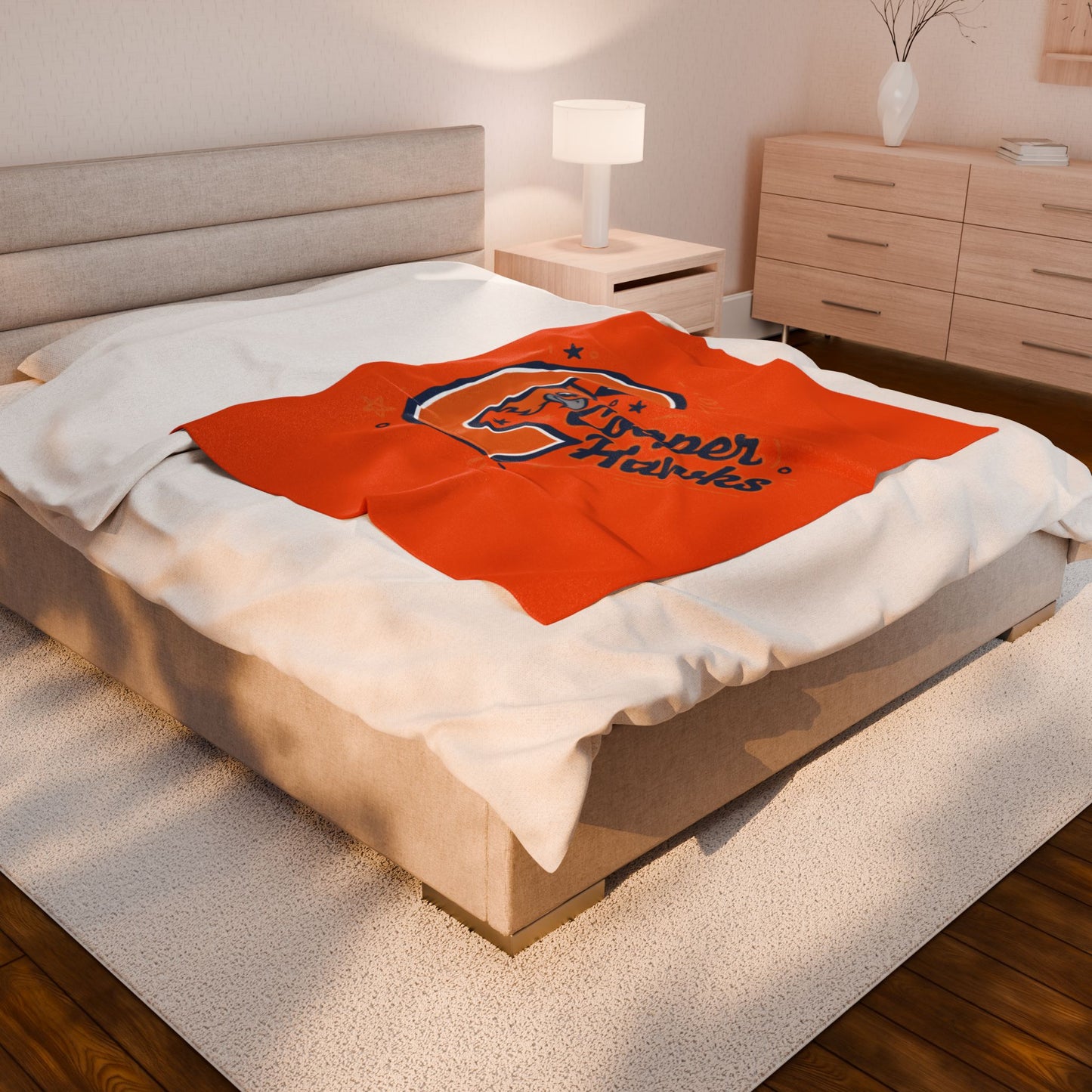 Robbinsdale Cooper Hawks Cozy Velveteen Plush Blanket – Perfect for Sports Fans & Gifts