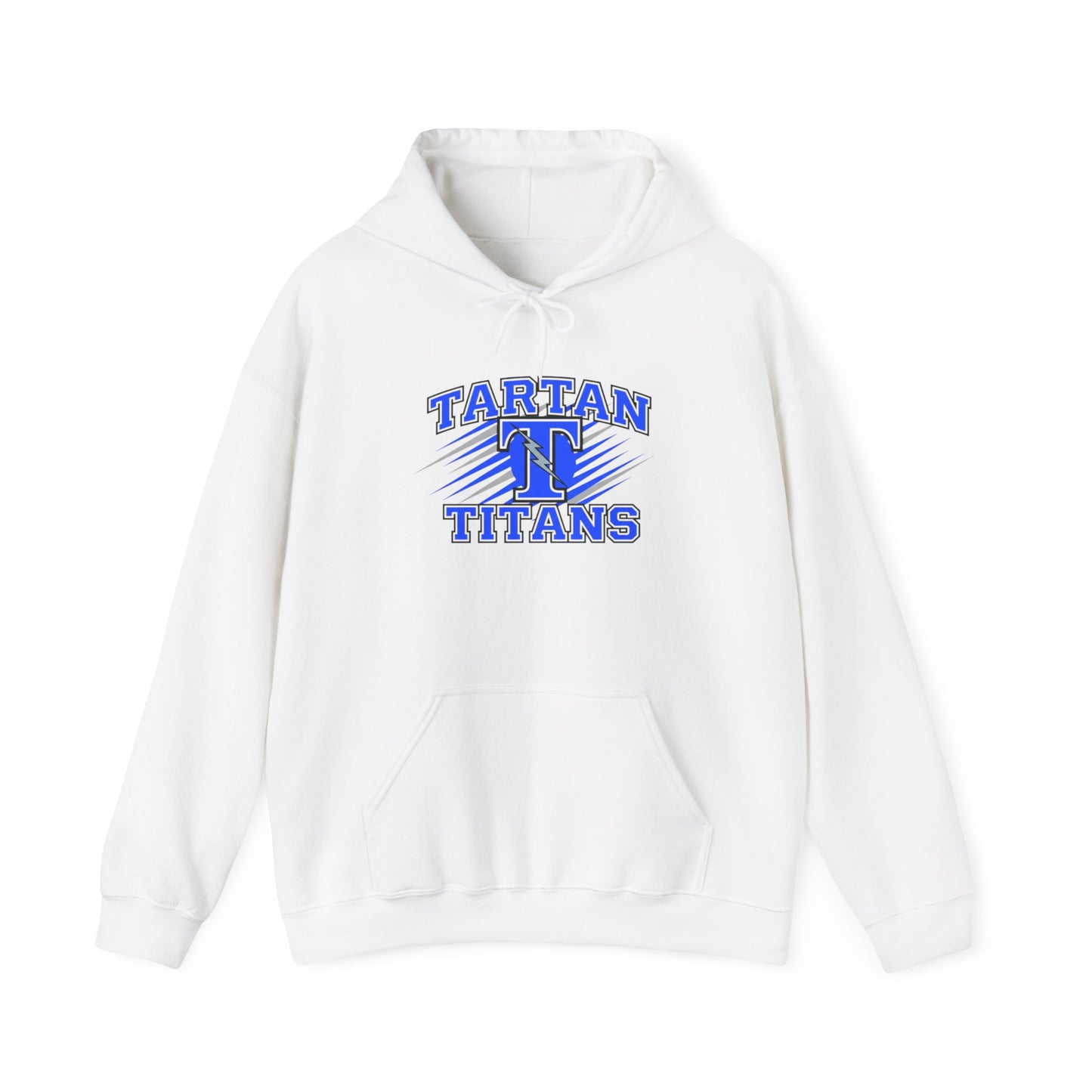 Unisex Heavy Blend Hooded Sweatshirt Tartan Titans - Perfect for Casual Comfort & School Spirit