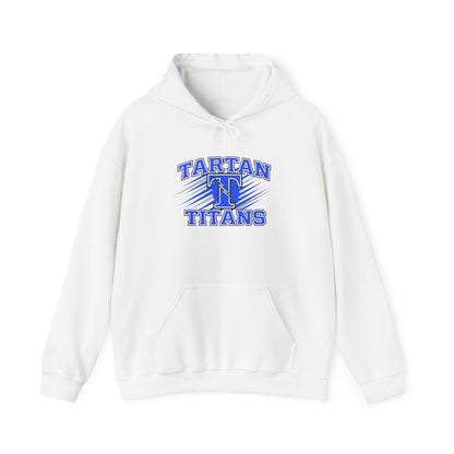 Unisex Heavy Blend Hooded Sweatshirt Tartan Titans - Perfect for Casual Comfort & School Spirit