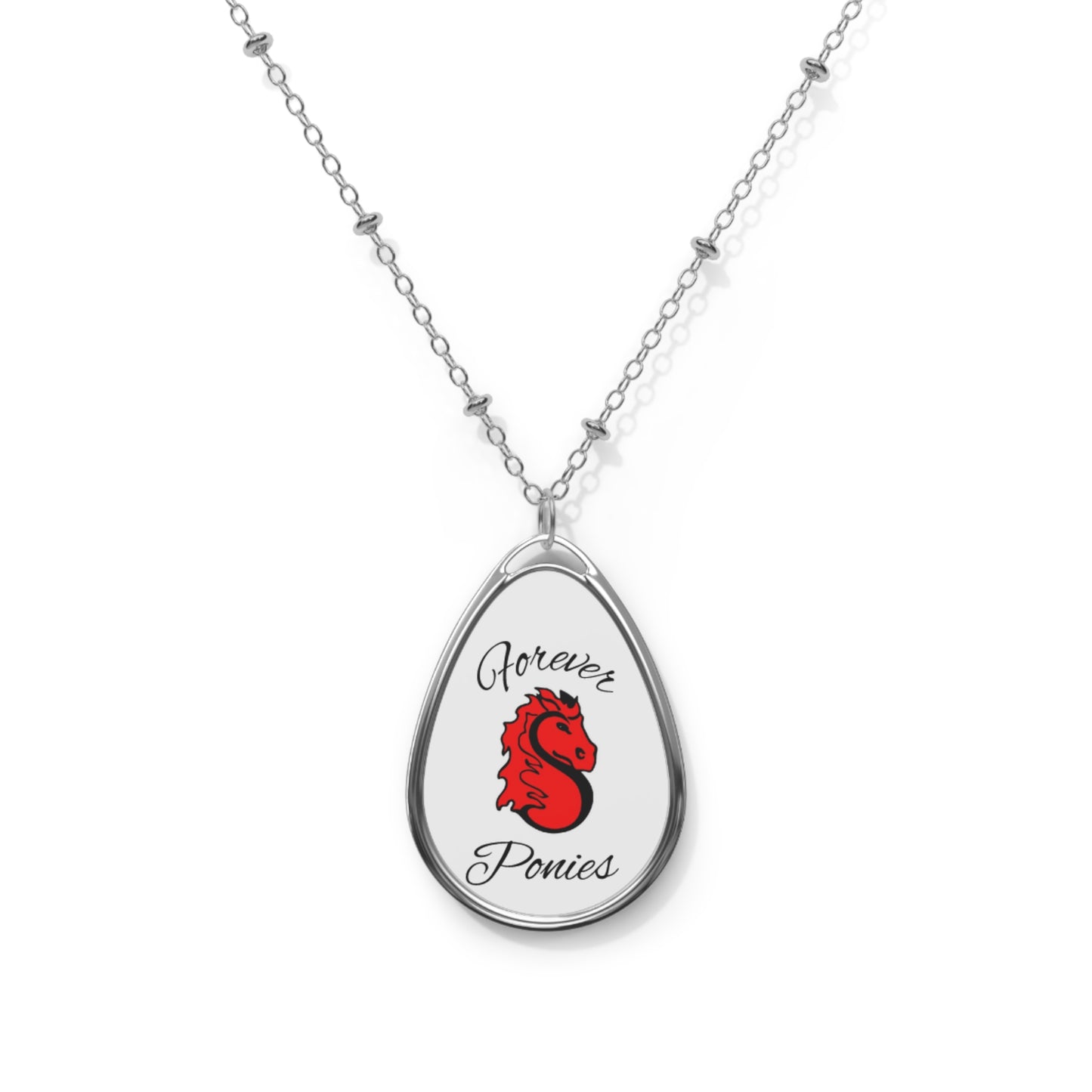 Stillwater Ponies "Forever" Oval Necklace