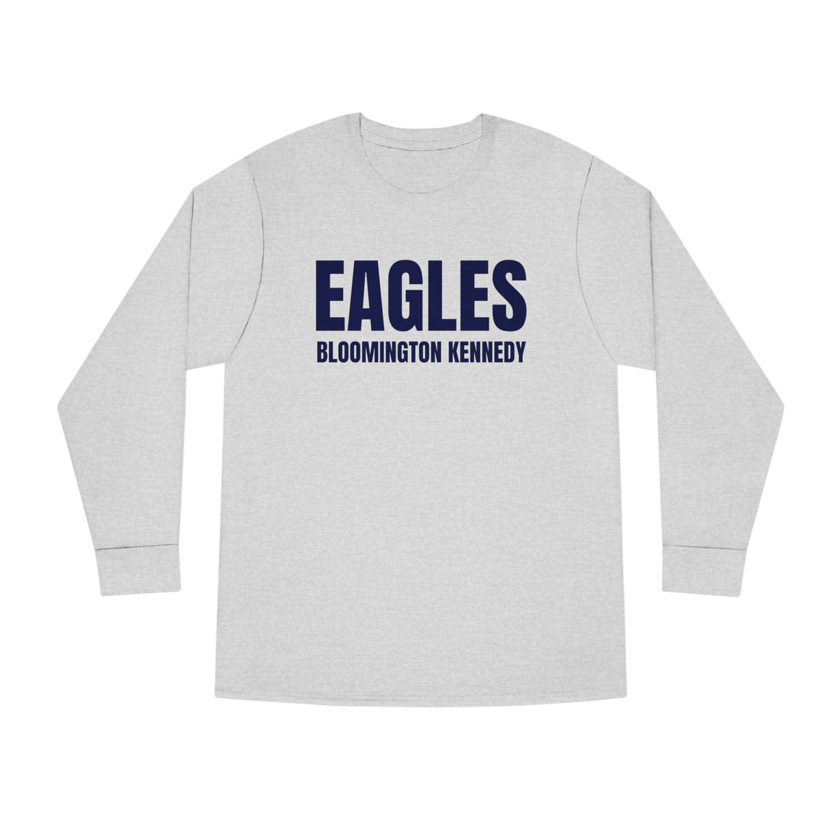 Bloomington Kennedy Eagles Casual Long Sleeve Crewneck Tee - Perfect for Everyday Wear