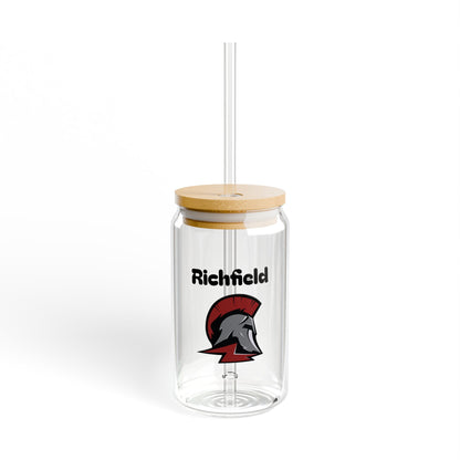 Richfield Spartans Stylish 16oz Sipper Glass, Eco-Friendly Drinkware