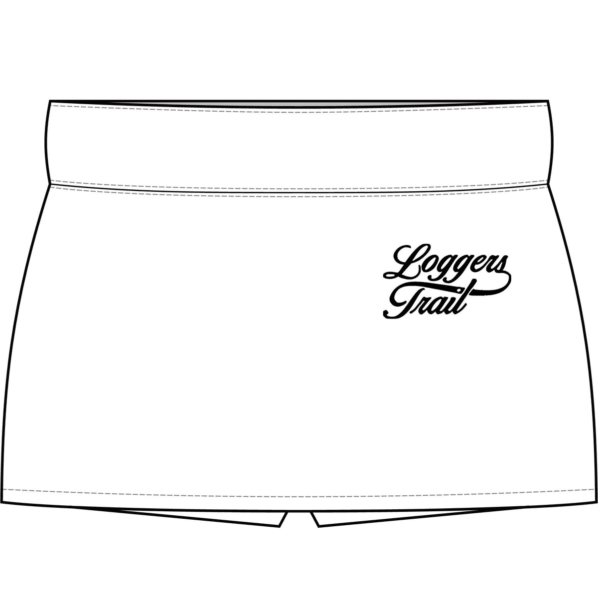Logger's Trail Golf Course Women's Skort (White)— Athletic Golf & Tennis Wear
