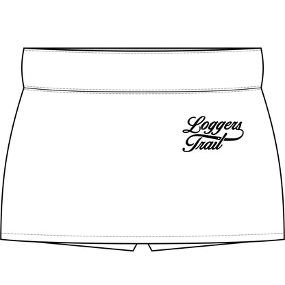 Logger's Trail Golf Course Women's Skort (White)— Athletic Golf & Tennis Wear