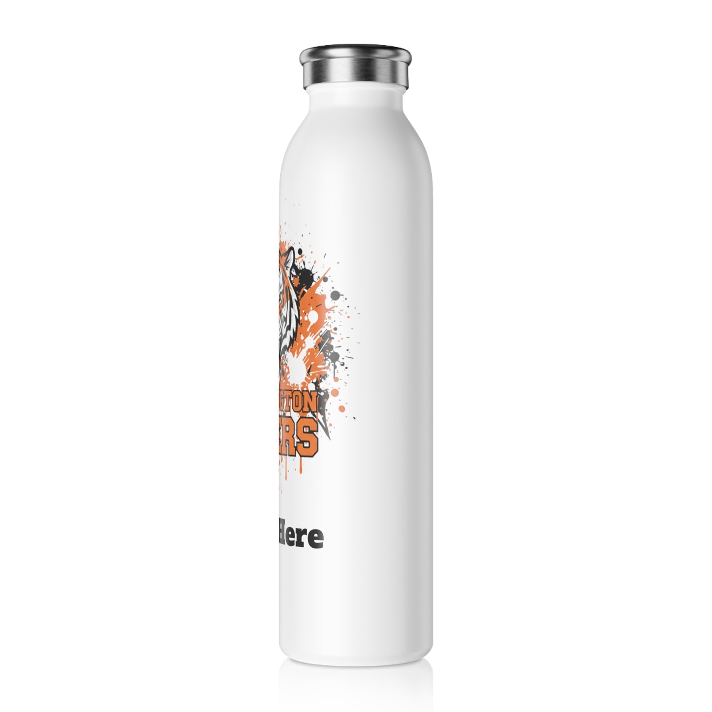 Farmington Tigers Slim Water Bottle —  Stainless Insulated Bottle
