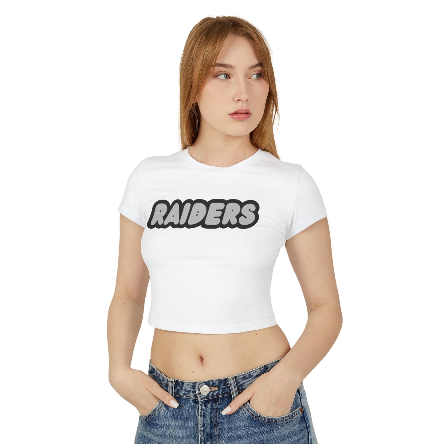 Roseville Raiders Women’s Baby Tee - Retro Graphic Top for Casual Vibes