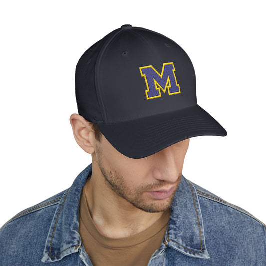 Mahtomedi Zephyrs "M" Embroidered Cap - Structured Baseball Hat