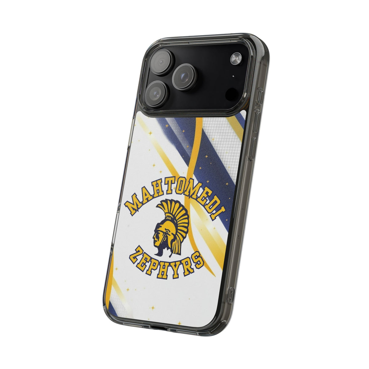 Mahtomedi Zephyrs Clear Phone Case with Bold Logo - Perfect for School Events and Graduation